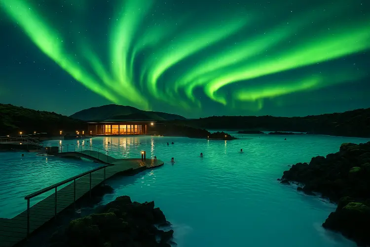 Islandia - Blue Lagoon dan Aurora Borealis