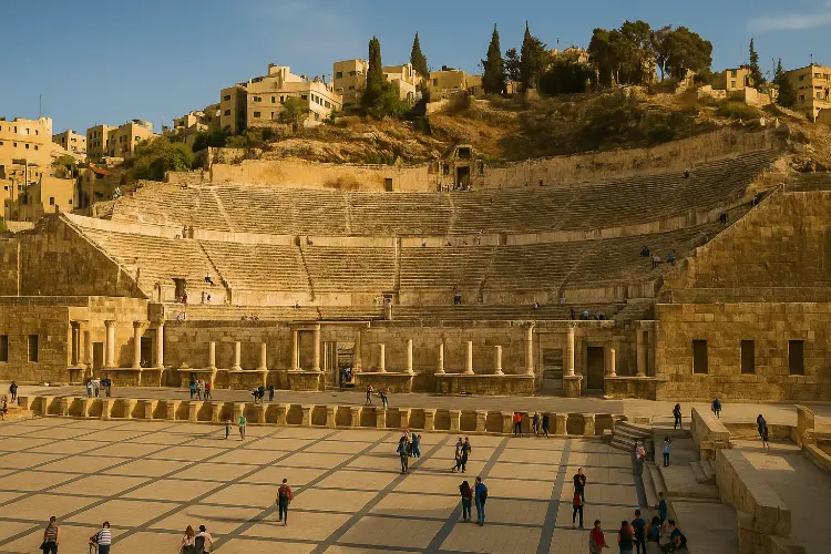 Amfiteater Romawi di Amman - Pusat Hiburan Kuno