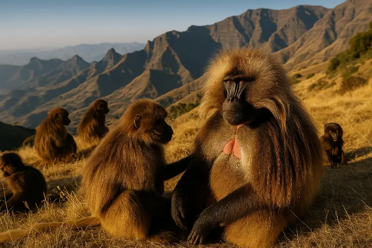 Gelada Monkeys, Ethiopia - Primata Unik dari Pegunungan Simien